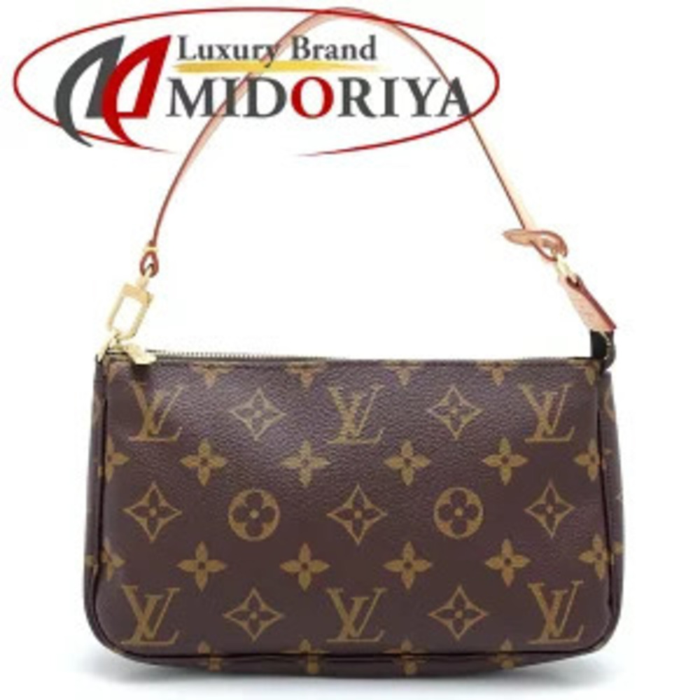 LOUIS VUITTON Monogram Accessoires Handbag Brown